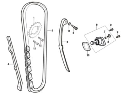 [BB01413-B1/K2-XTRAC] Guia Cadena Distribucion Kit Pitsterpro XTR 250 AC / Kayo T4 2013- 20