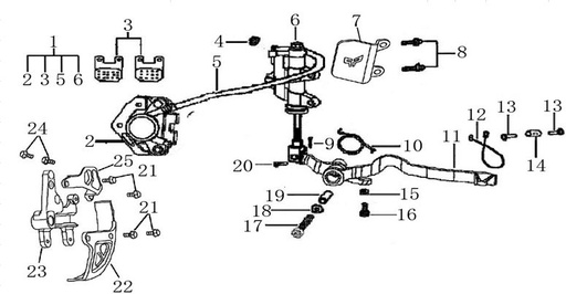 [PB01636-B1/46] Patilla Freno Pitsterpro X5