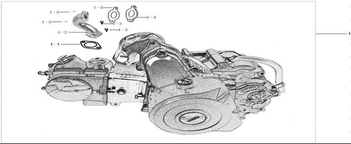 [H010000010-B2/LL4] Motor Completo Lineal 110cc para Kayo AT 110