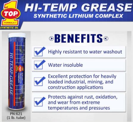 [CM02034-OF-G] Grasa sintética de Alta Temperatura Top 1, 397 grs