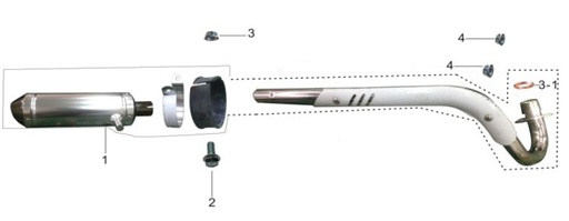 [PB00566-B1/-TSD/TS] Tornillo Soporte Motor y Gasa Mufla Kayo TSD (copia)