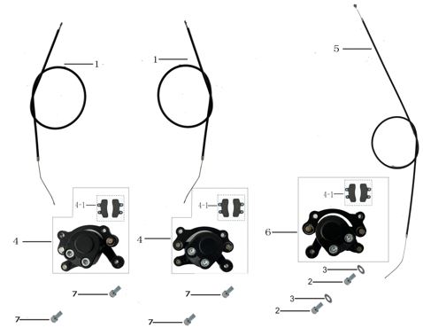 [602016-0024-B1/B11] Cable Freno Trasero Kayo eA50