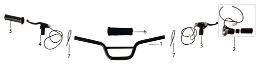 [eA50006-B1/B13] Manilla Freno Izquierdo Kayo eA50