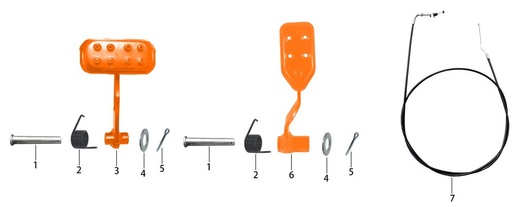 [S700015-B1/F2] Resorte de Pedal de Freno o Gas para Kayo S70