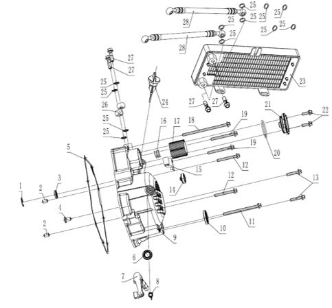[TT1900052-OF/Z9] Retenedorde  Eje de Arranque para Kayo TT 190R
