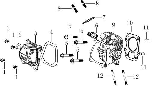 [S700008-B1/B1] Empaque de Cabezote Kayo S70 (Kit)