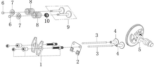 [S700021-B1/A11] Sellos de Valvula Kayo S70 (Kit)