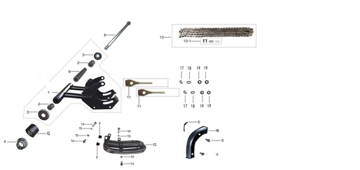 [AY00053-B1/A7] Bushing de Horquilla para Kayo AY 70