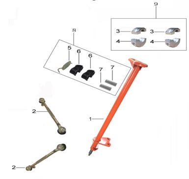 [AT0006-B1/E3] Soporte de Barra Dirección oara Kayo AT / AY