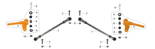 [S700039-B1/C4] Bushing de Dirección para Kayo S70 (Kit)