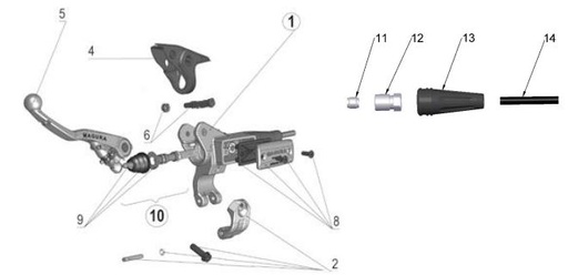 [CX650037-B1/L9] Kit de Reperación de Tapa de Bomba de Clutch para Cobra CX 65