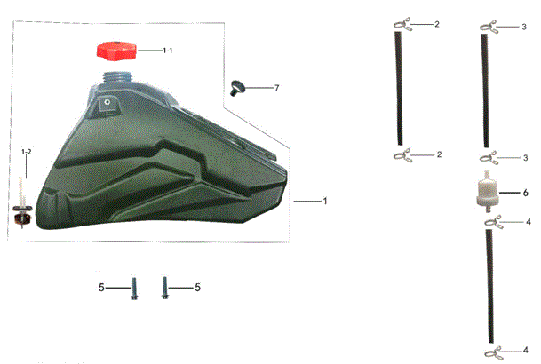 [805003-0007-02-B1/48] Tapon de Tanque para Kayo T4 300