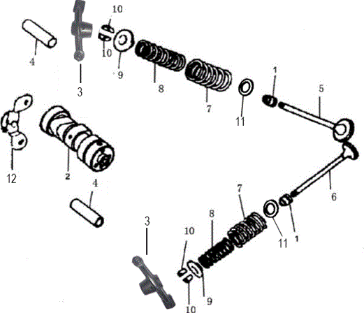 [1010905434-B1/Q2] Valvulas de Cabezote para Kayo TT 125 (Kit)