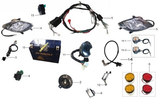 [311001-0021-B1/] Velocimetro para Kayo AU 200