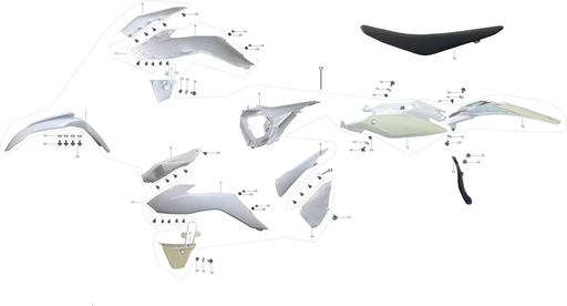 [80100-0012-B2/] Portanumeros Laterales Kit Kayo K2