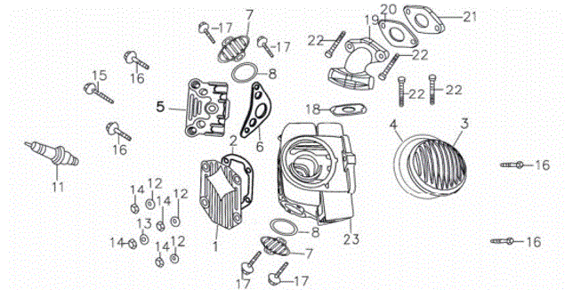 [0000001-B1/B1] Empaque Cabezote Derecho Kayo TSD 110